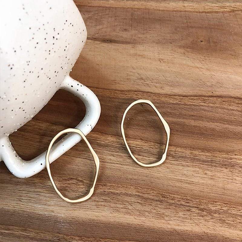 Oval Hoop Earrings