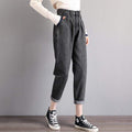Pleated waist jeans