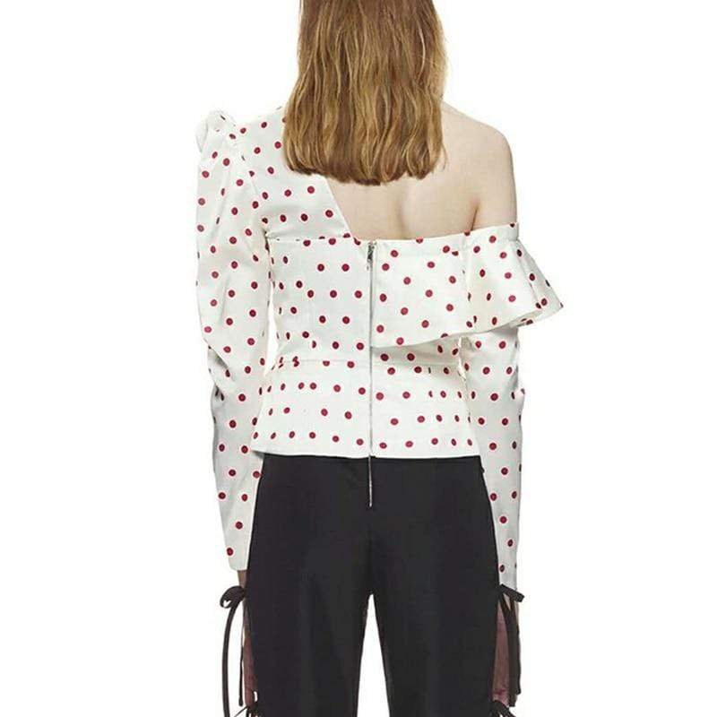 polka dot Believe top