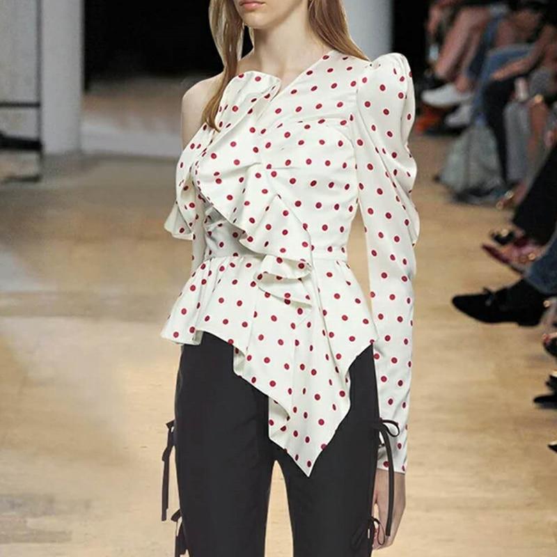 polka dot Believe top