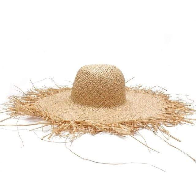 Raffia Edge Straw Hat