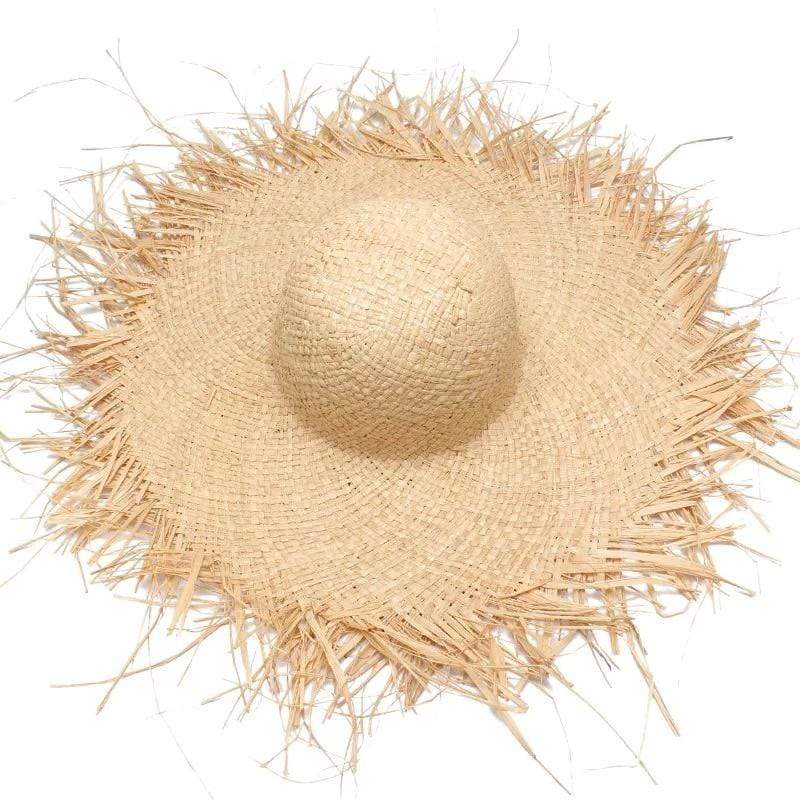 Raffia Edge Straw Hat