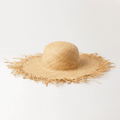 thesem Hat Raffia Edge Straw Hat