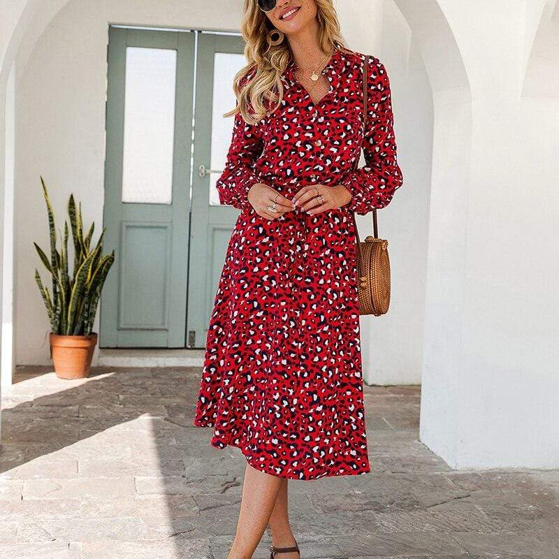 Savannah leopard print dress