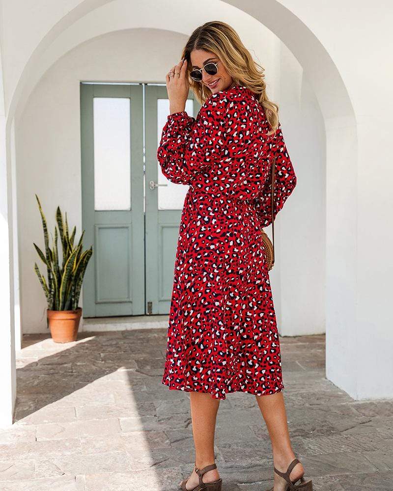Savannah leopard print dress