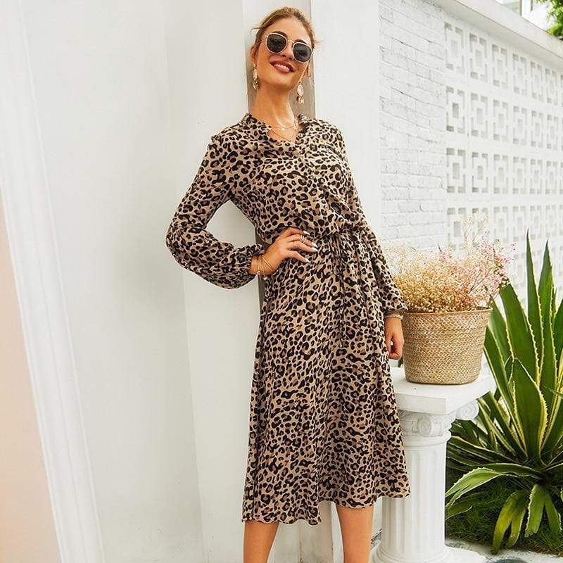 Savannah leopard print dress