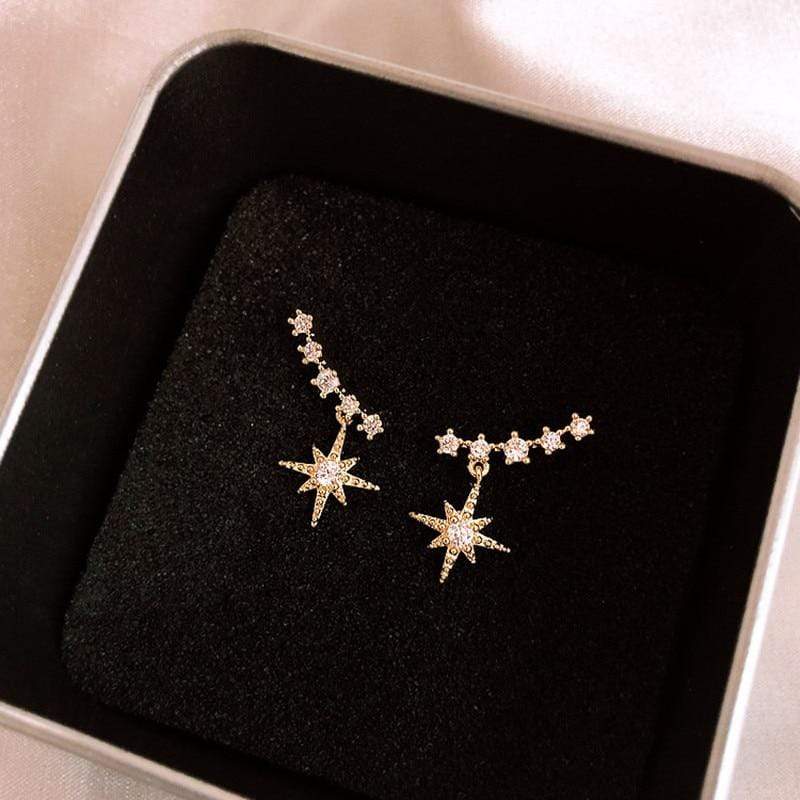 thesem Jewellery gold Starlight Constellation Earrings
