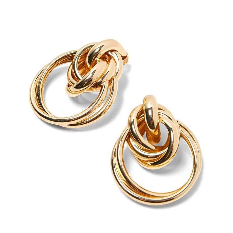 thesem Jewellery Three loop Stud Earrings