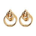 Three Loop Stud Earrings