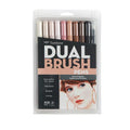 Thesem bullet journal 10 pack - skincolor Tombow ABT Dual  Water Brush pen & Fine Tip Pen Professional