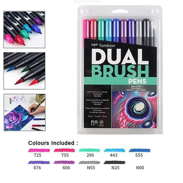 Tombow ABT Dual  Water Brush pen & Fine Tip Pen Professional