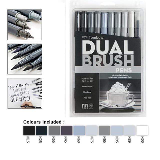 Tombow ABT Dual  Water Brush pen & Fine Tip Pen Professional