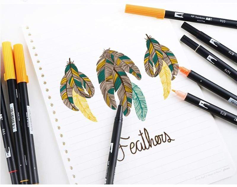 Tombow ABT Dual  Water Brush pen & Fine Tip Pen Professional
