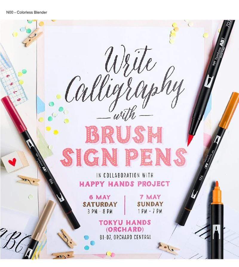 Tombow ABT Dual  Water Brush pen & Fine Tip Pen Professional