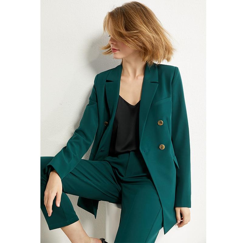 Wholeness Double Breasted Suit Blazer