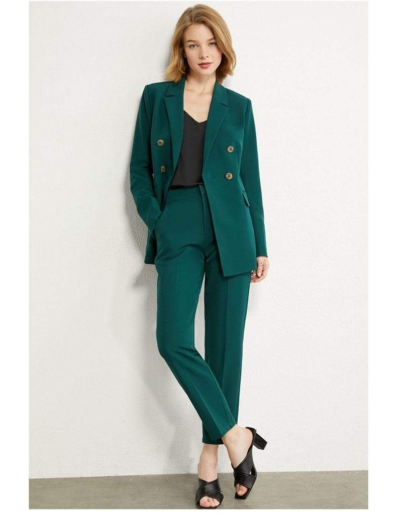 Wholeness Double Breasted Suit Blazer