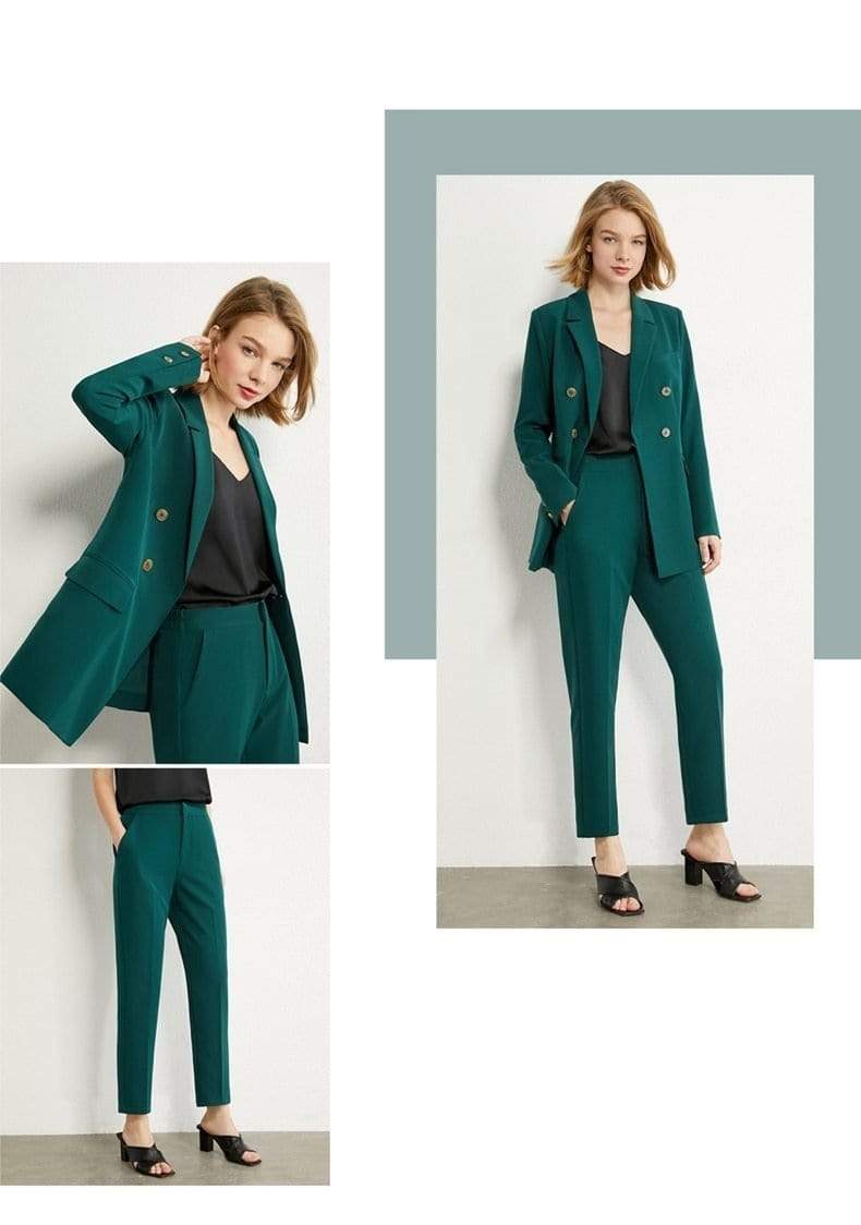 Wholeness Double Breasted Suit Blazer