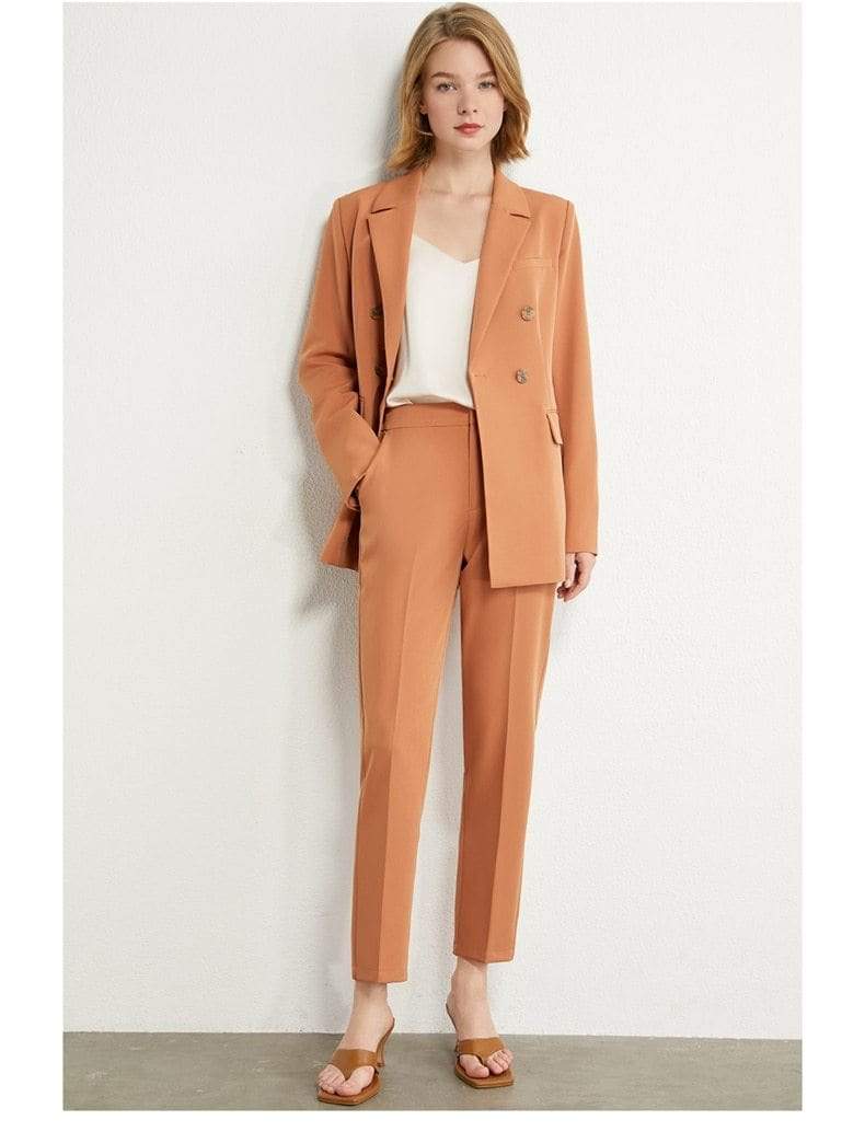 Wholeness Double Breasted Suit Blazer