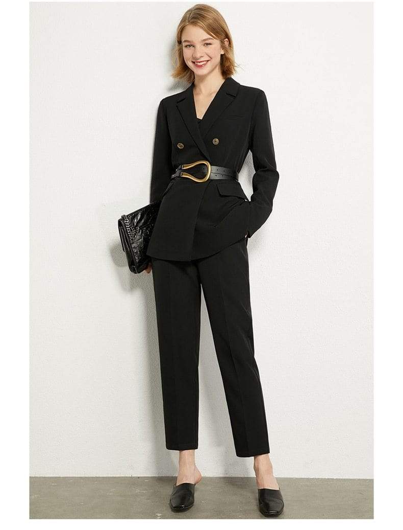 Wholeness Double Breasted Suit Blazer