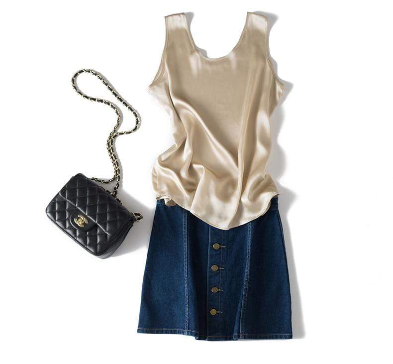 Willow 100% Silk Tank Top