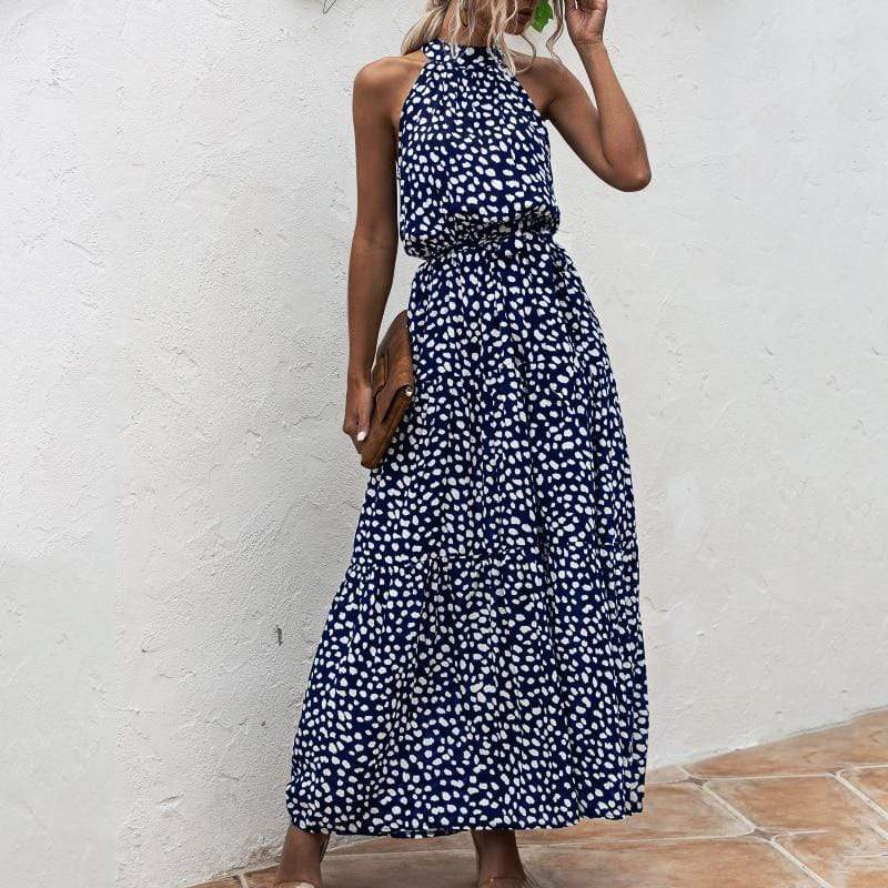 Zoe Halter Long Dress