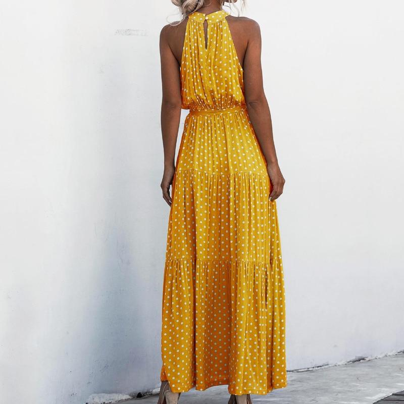Zoe Halter Long Dress