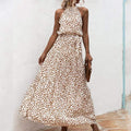 Zoe Halter Long Dress