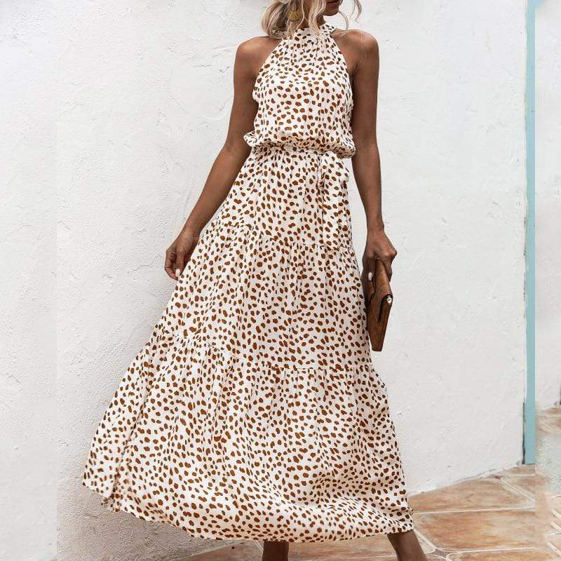 Zoe Halter Long Dress