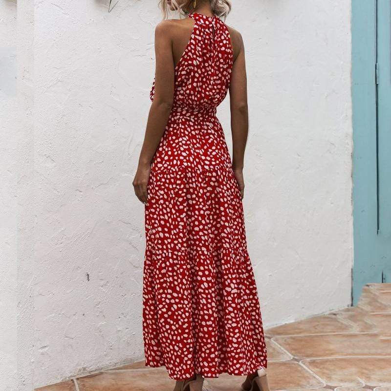 Zoe Halter Long Dress