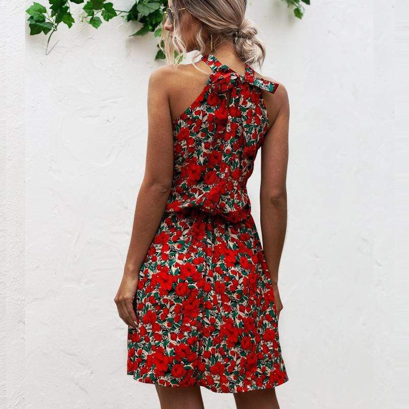 Zoe Halter Short Dress