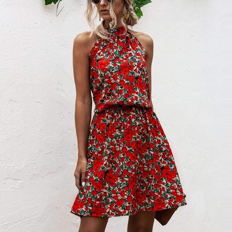 Zoe Halter Short Dress